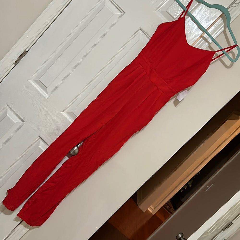 Red jumpsuit